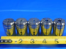 LOT OF 5pcs TG75 COLLETS SIZES 9/64 5/32 11/64 1/4 5/16 NO DUPLICATES SET .3125
