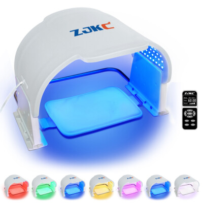 ZJKC 7 In 1 Colors Blue Light Therapy Face Mask Device Pdt for Firm Skin Acne