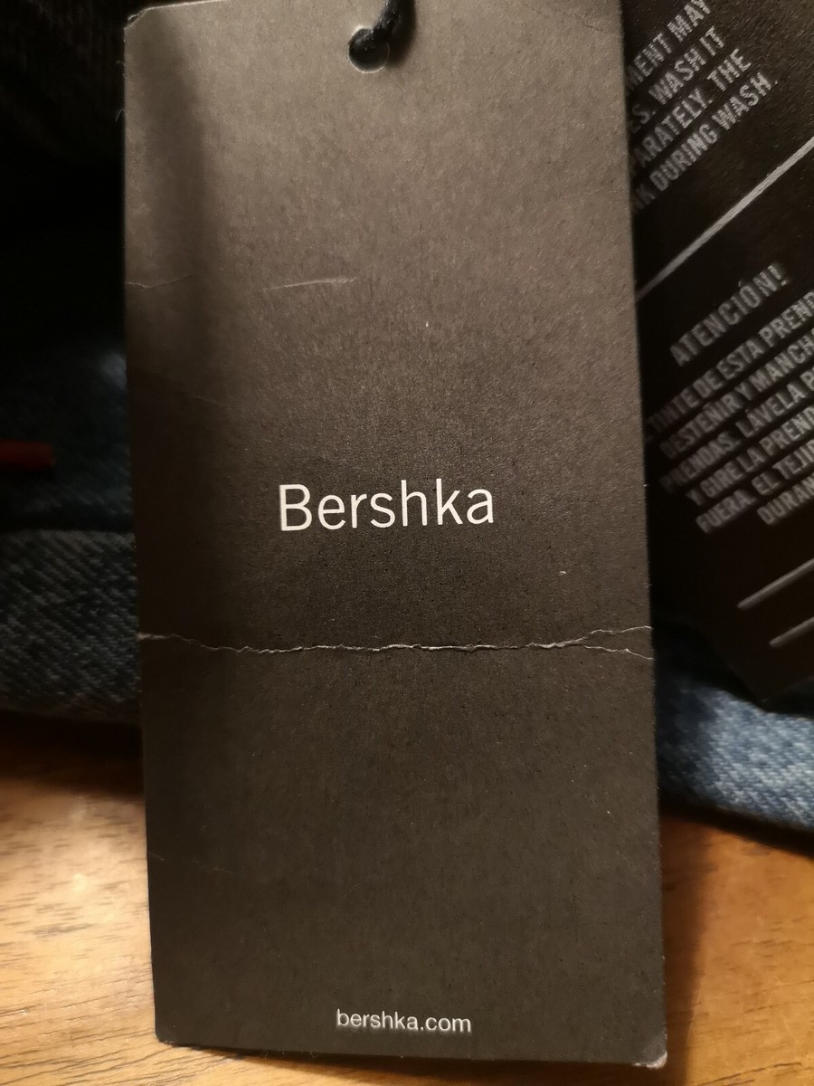 Jean Bershka Slim Coupe Courte - Taille 34 - Neuf Avec étiquettes - Style Vintage Bleu Délavé