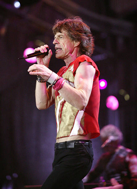 Mick Jagger with the Rolling Stones at Licks World Tour 2003 Augus