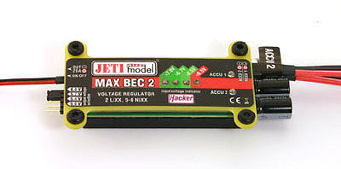 Jeti duplex 2.4 GHz Max Bec 2 22985465 regulador de voltaje Jeti duplex 2.4 GHz Max Bec 2 22985465 regulador de voltaje