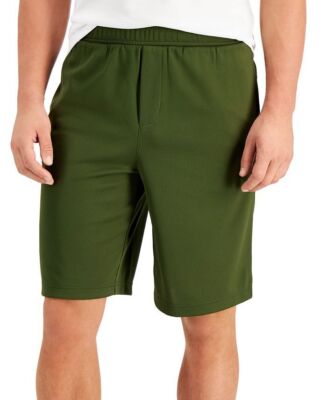 Ideology Mens Mesh Basketball Training Shorts Olive Green M