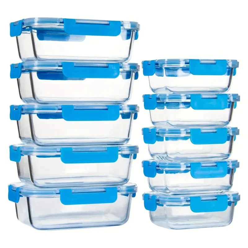 Glass Lunch Box Container set with Airtight Lids BPA free
Opens in a new window or tab