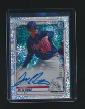 JASSEEL DE LA CRUZ 2020 BOWMAN CHROME 1ST SPECKLE RC AUTO 163/299 #CPA-JDC