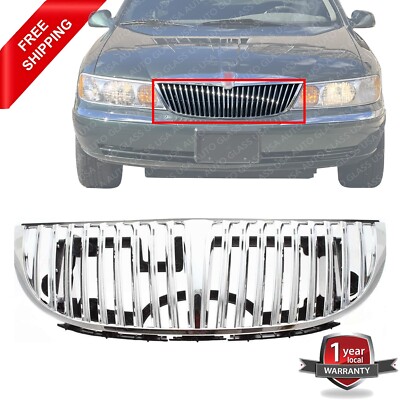 Grille Assembly Chrome For 1998-2002 Lincoln Town Car | eBay