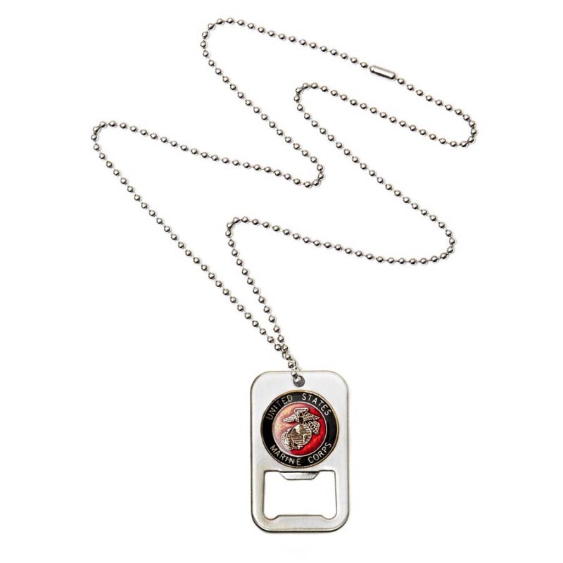 Dog Similes Portachiavi Apribottiglie Dog Tag USMC Catena US Army Marine Corps ...