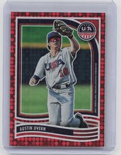 2024 Panini Stars & Stripes #173 Austin Overn Red Disco #/199