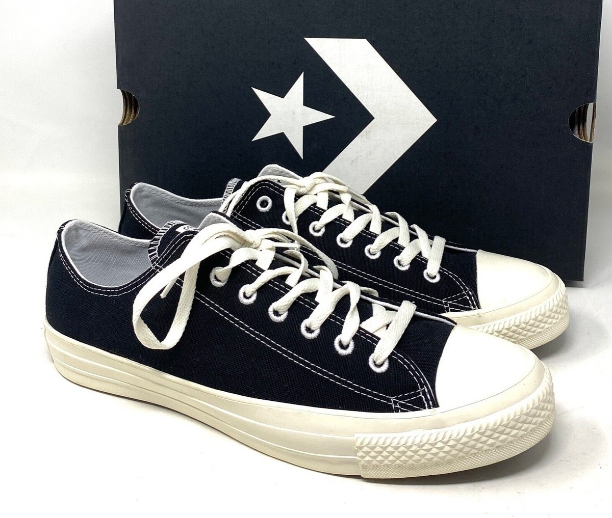 Converse Chuck Taylor Black Shoes Men’s Size Low Top Canvas SB Sneakers  167250C