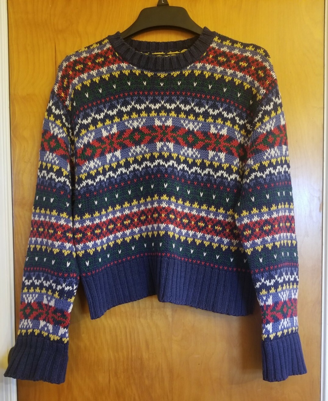 Vintage Abercrombie u0026amp; Fitch Fair Isle The Harvest Sweater Large | eBay