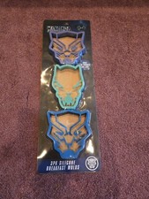 Wakanda Forever Black Panther Breakfast Silicone Molds New 3 Piece Set