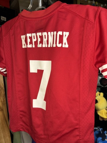 Nike San Francisco 49ers Colin Kaepernick #7 Red Jersey Youth Size Medium 5/6 - Picture 5 of 5