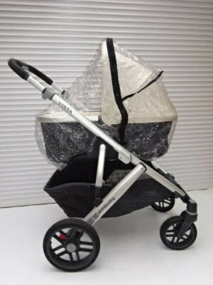 UNIVERSAL Nuevo RAINCOVER con cremallera para adaptarse a UppaBaby Vista/Cruz Carrycot y Unidad de Asiento Cochecito