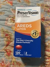 Bausch & Lomb PreserVision AREDS Lutein Eye supplement Softgels - 120 Count