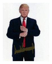 PRESIDENT DONALD TRUMP AUTOGRAPH SIGNED PHOTO POSTER