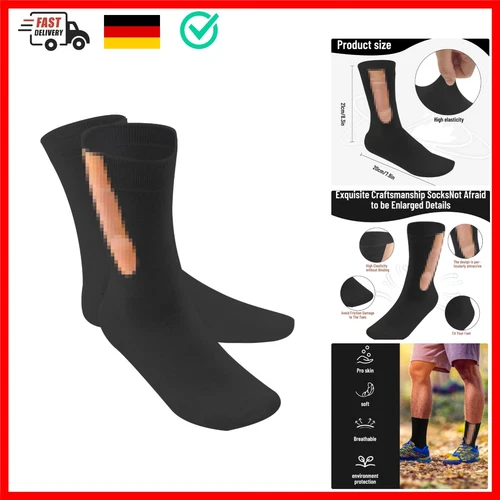 Vibbang 2 Paar Lustige Socken Mit Witzigem Muster Design - Personalisierte Ne...