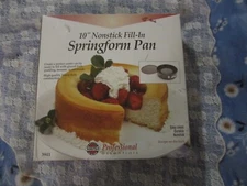 Norpro Fill In Springform Cake Pan 10" Professional in Box, Fill Center