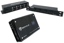 Rockville ATOM 8B 8-Channel Marine/Boat Bluetooth Amplifier Kicker 4Zone Control