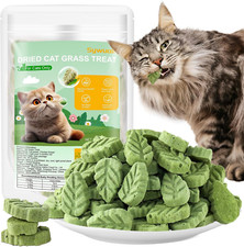 100G/3.52Oz Cat Grass Treats, Cat Grass Teething Stick for Hairball Remove and T