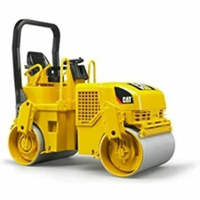 NEW Bruder 02434 Toy Construction Realistic CAT Asphalt Drum Compactor Vehicle 