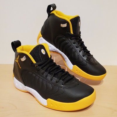 black and yellow jumpman shoes