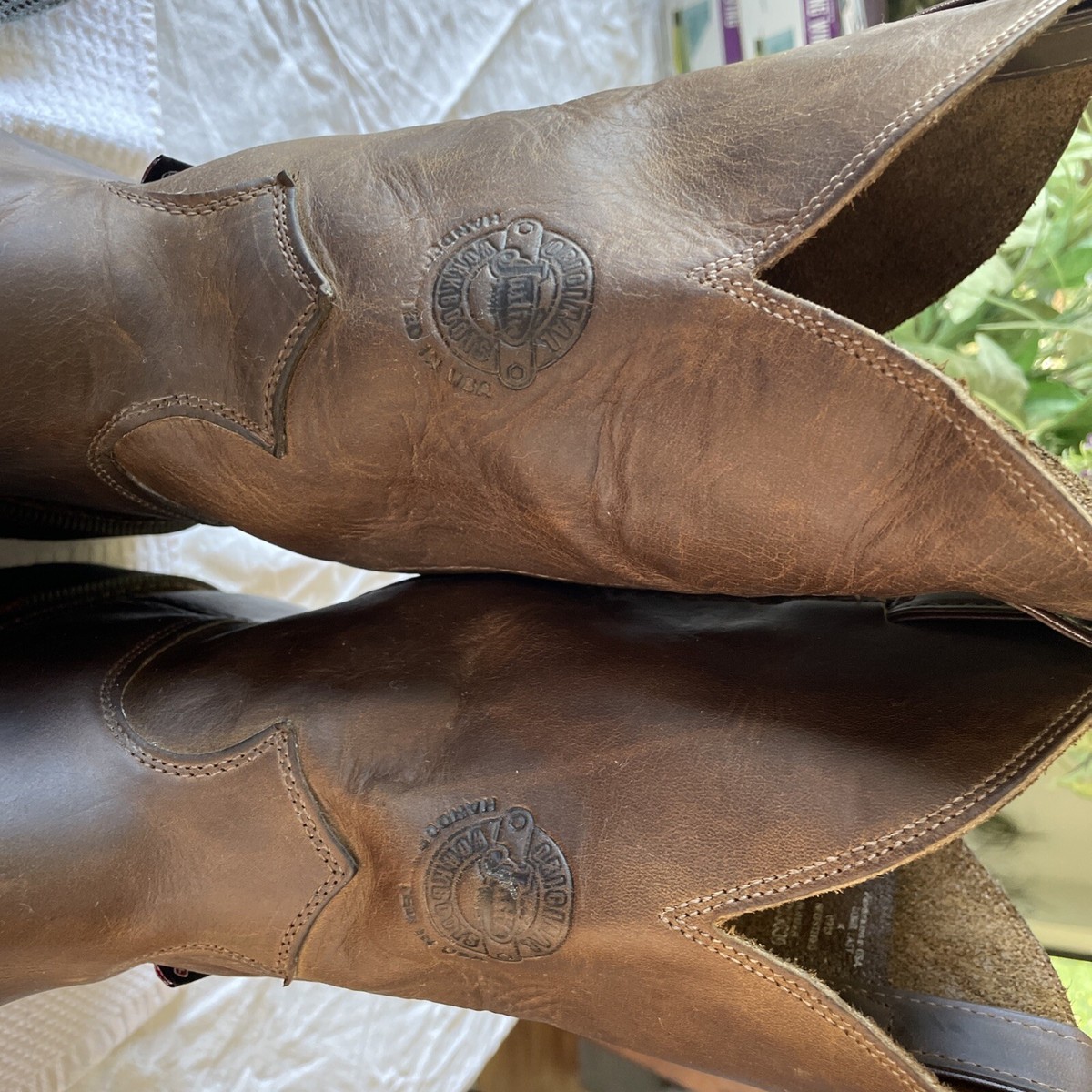 Justin Original‎ 4491 Brown Leather J-Max Slip On Men Work Boots SZ 10 EE Justin J-Max® #J491 Men main image 3