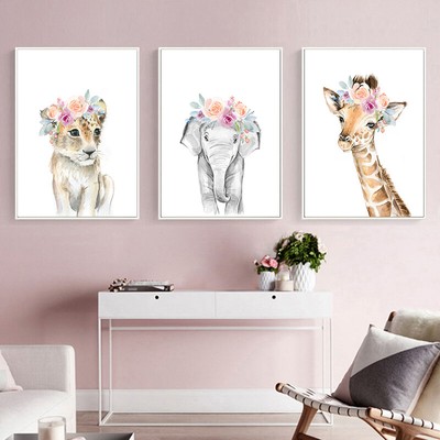 giraffe nursery wall decor