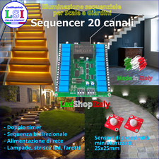 Luci Sequenziali Led Faretti Strisce 12V 24V 220V per scale corridoi viali