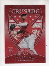 JP CRAWFORD 2018  Crusade Rookie #24 Ruby Wave Prizm Rookie RC  011/199