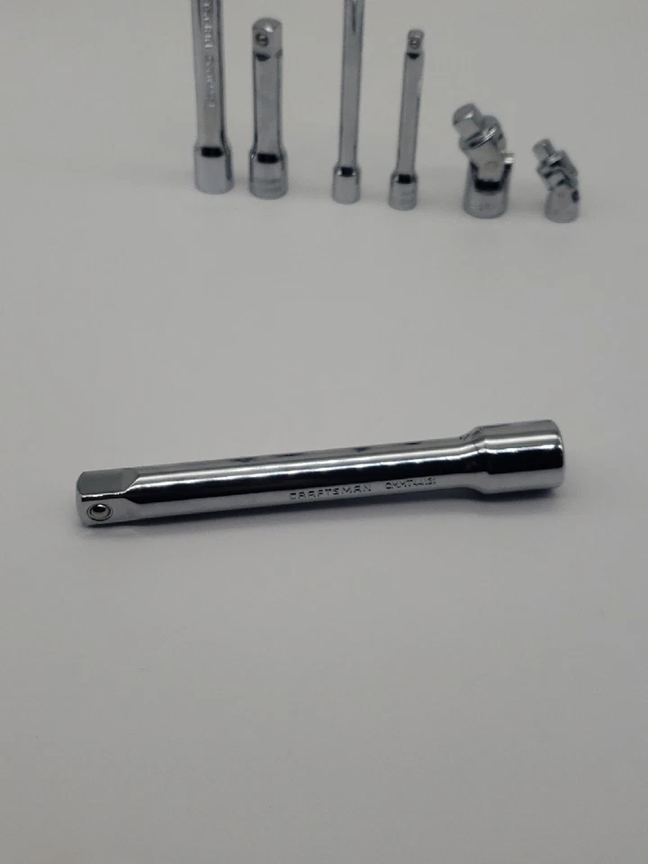 Craftsman Extension Bar Set, 10 Piece Sockets, Swivel 1/4, 3/8, 1/2 Drive Tools - Image 3 of 4