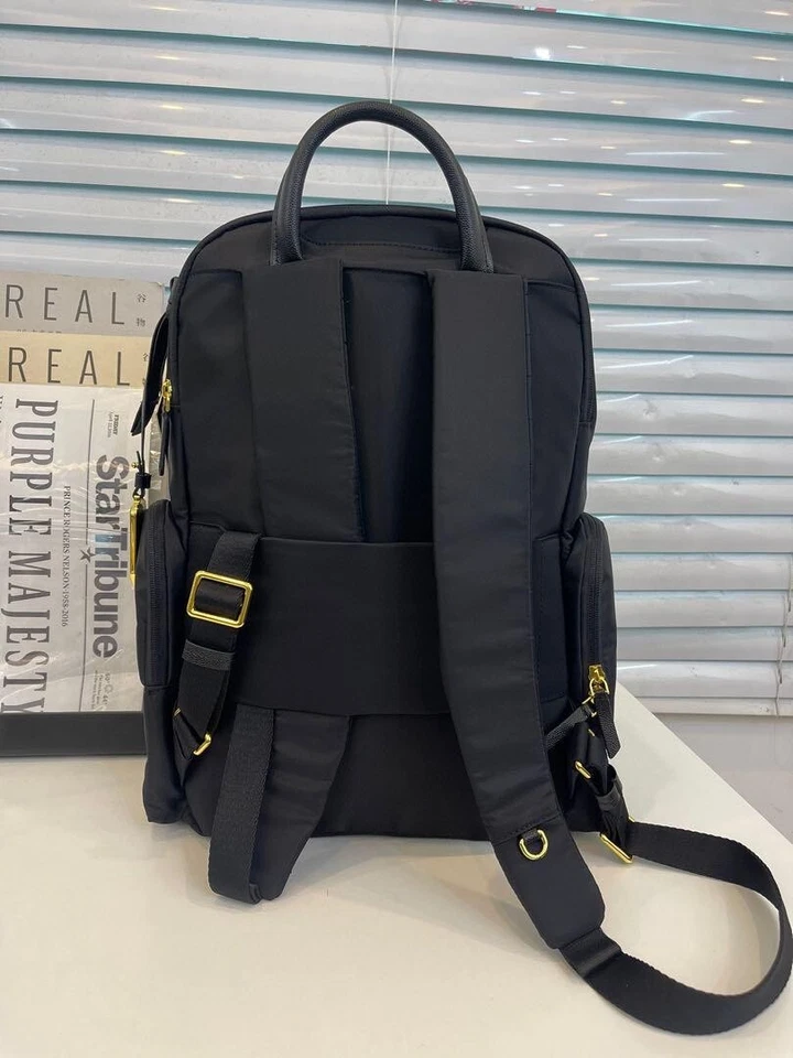 TUMI Voyageur Celina Backpack Black Travel, Business New gold zip outlet - Image 2 of 4