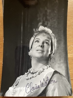 Opera Soprano Claire Watson Autograph Photo