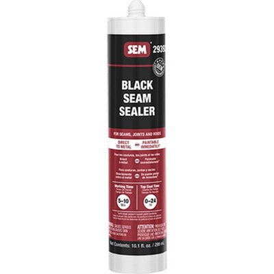 Black 10.1oz Tube Body Seam Sealer for Interior and Exterior Seams/Joints/Voids