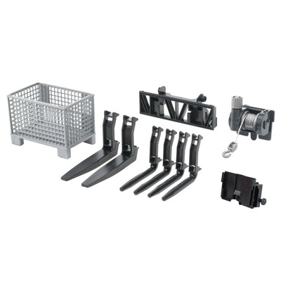 Toys - Construction Realistic Attachments and Accessories for Frontloader Veh...