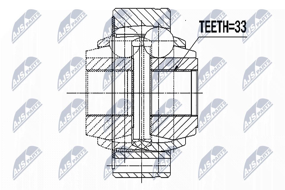JOINT KIT DRIVE SHAFT NPW-VW-088 FOR SKODA SUPERB/II OCTAVIA/Combi SEAT 2.0L A3 - Image 4
