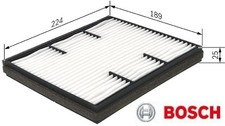 BOSCH 1987432223 Filter für Innenraumluft Innenraumfilter Filter 