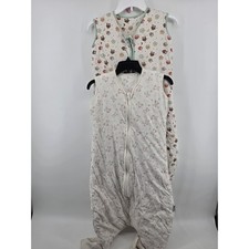 Set of 2 SlumberSafe Cotton Sleeping Bag with Feet Owl Bear Print 3-4 Years