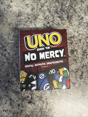 Mattel's Uno Show Em No Mercy Card Game Brutal. Ruthless. Unapologetic Game