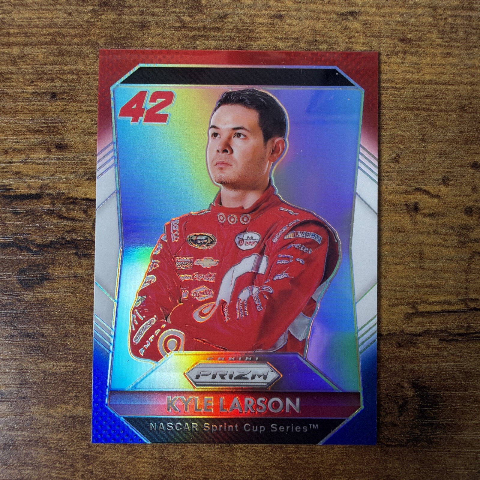 2016 Panini Prizm NASCAR - Kyle Larson #36 Red White & Blue Prizm