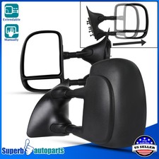 Fits 99-16 Ford F250 F350 F450 F550 Super Duty Manual Towing Extend Side Mirrors