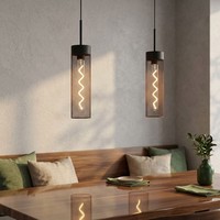 2X HäNgelampe Schwarz Pendelleuchte Metallgeflecht Wohnzimmerlampe H 120 Cm