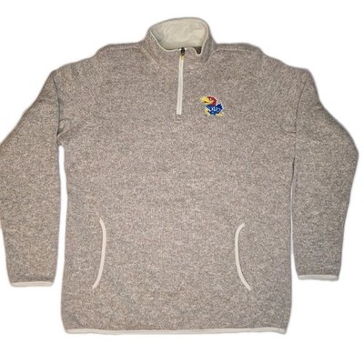 Kansas University Pullover Jayhawk Sweater Womens XL Charles River Apparel