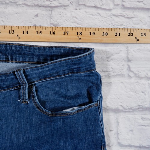 Ava & Viv Skinny Mid Rise Dark Wash Womens Blue Jeans 18W - Picture 4 of 6