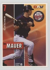 2008 Disabled American Veterans Major League Joe Mauer #8 HOF 0a6