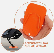 Orange Motorcycle Bike Side Stand Kickstand Pad Plate Puk Puc Puck UK