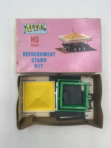 Atlas Ho Scale Building Kits 707 Station Platform & Kit 715 Refreshment Stand - Picture 20 of 21