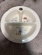 Vtg Little Bo-Peep Child  s Divided Warming Dish by Excello