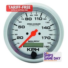 Autometer 4487-m One 3-38in Ul Speedometer 190kph Metric Performance Parts