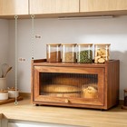 Wooden Bread Box for Kitchen Countertop, Bread Storage for Clutter-Free Counter — photo 7