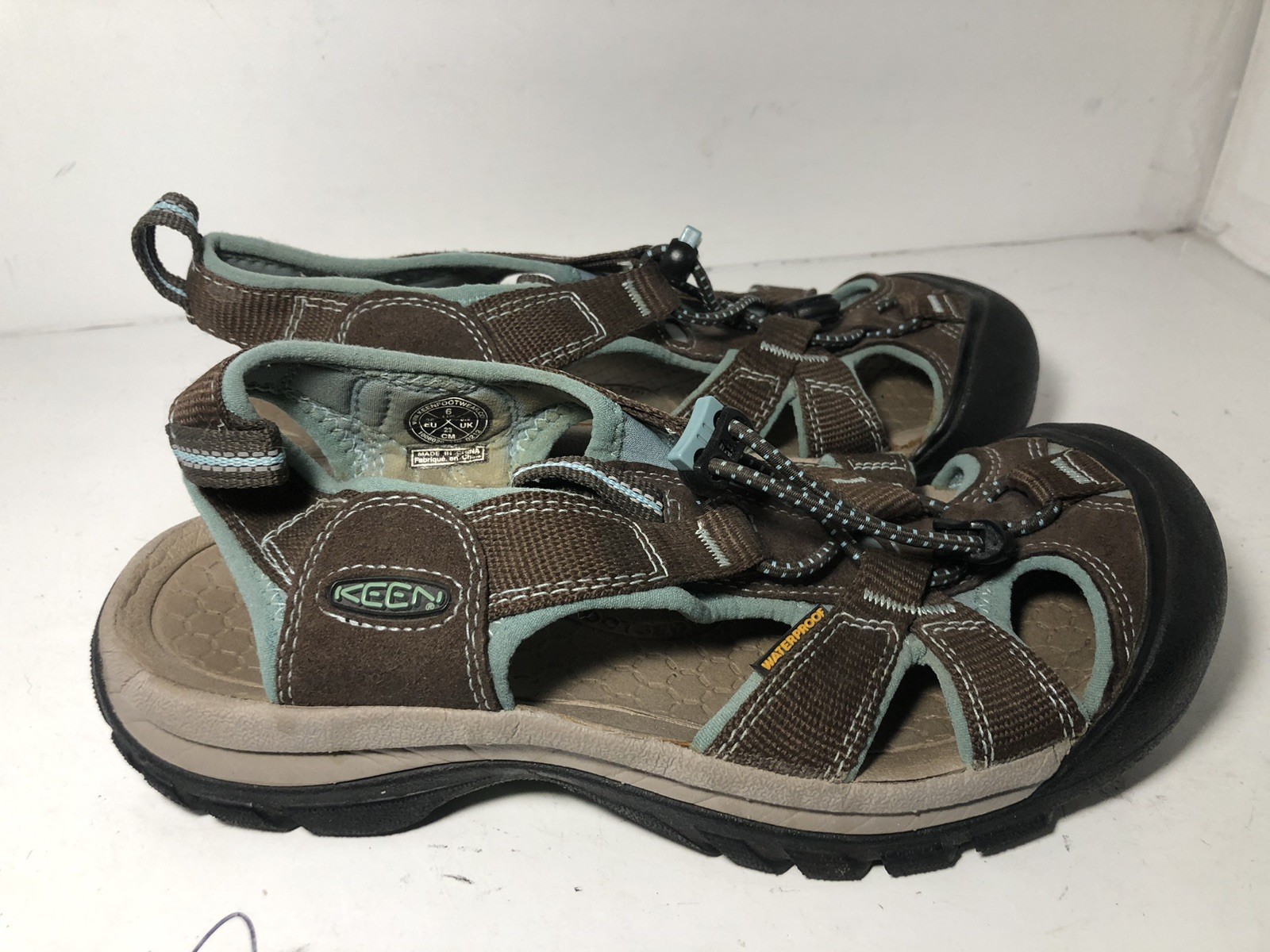 Keen Newport H2 Marrone Teal Scarpe Acqua Sandali Donna Taglia 6