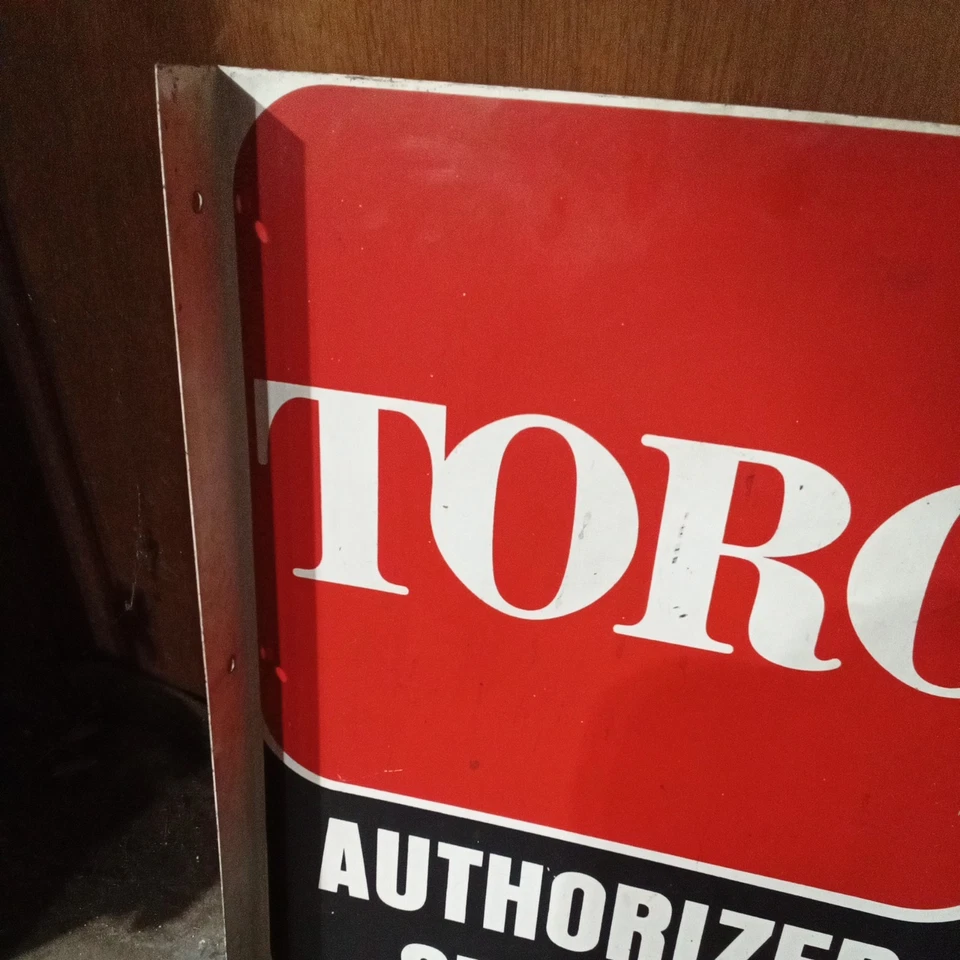 VINTAGE TORO DOUBLE SIDED FLANGED SIGN                      (AUTHORIZED SERVICE) - Image 3 of 4